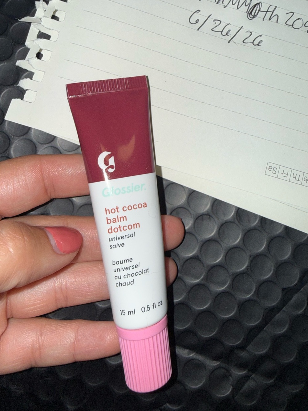 Glossier Hot Cocoa Balm Dotcom LIMITED EDITION